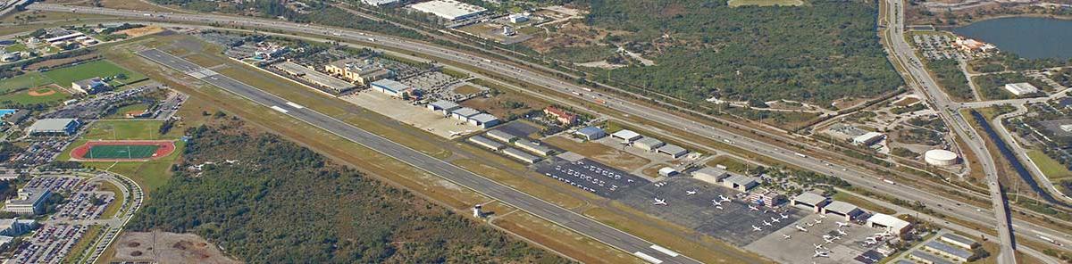 Aerial of the Boca Raton Airport. 