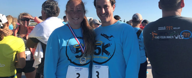 Bob and Cara at 2.5 K race