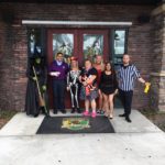 Happy Halloween 2018, BRAA delivers candy airport tenants. Staff dressed up at Tilted Kilt