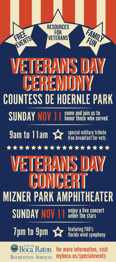 veterans day ceremony poster
