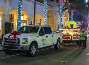 Boca Raton Holiday Parade, BRAA float and pickup truck