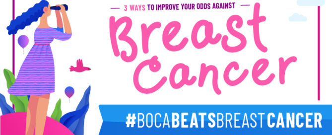 3 Ways to improve your odds against Breast Cancer #Bocabeatsbreastcancer