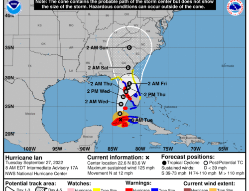 Hurricane Ian – Tropical Storm Watch now in Effect  09-27-22