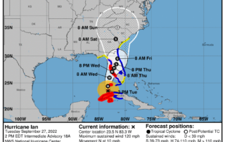 Tropical storm warning now in effect