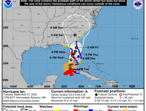 Hurricane Ian – Tropical Storm Warning now in Effect 09-27-22