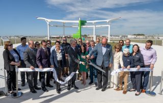 Boca Raton Airport Observation are grand opening ribbon-cutting