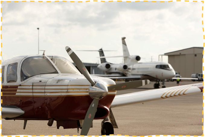 Propeller airplane